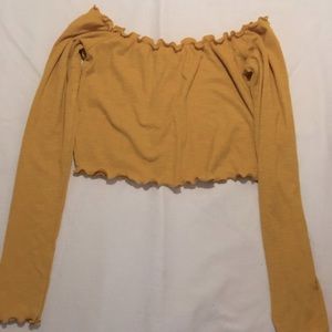 Cute Yellow Long Sleeve Top